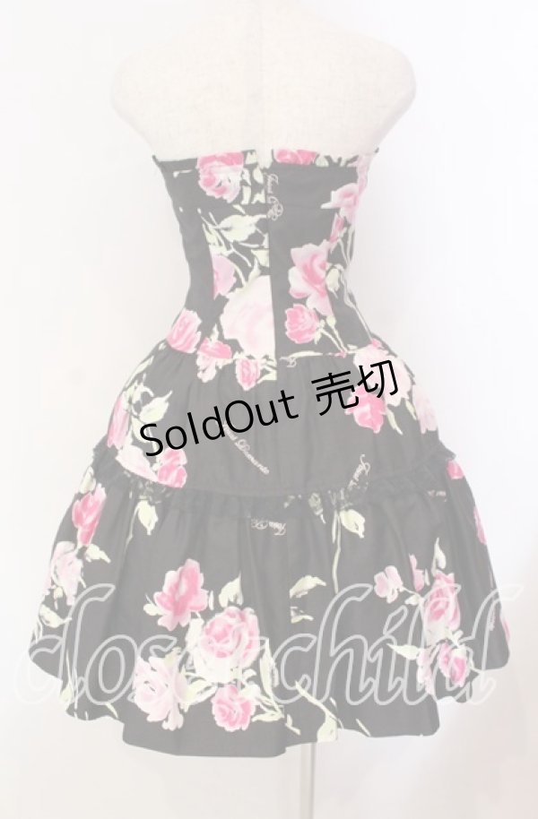 画像4: JESUS DIAMANTE / アントワーヌベアワンピ 38 ぼかし薔薇 クロ O-25-11-08-008-JE-OP-IG-OS (4)
