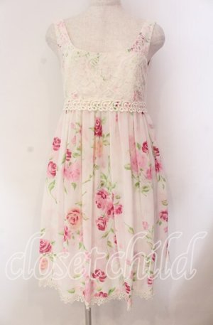 画像: JESUS DIAMANTE / 新ドールワンピース 40 ぼかし薔薇 ピンク O-25-11-08-009-JE-OP-IG-OS