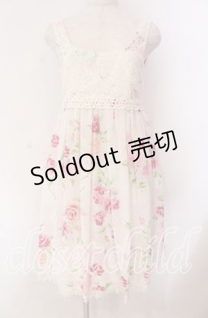 画像: JESUS DIAMANTE / 新ドールワンピース 40 ぼかし薔薇 ピンク O-25-11-08-009-JE-OP-IG-OS