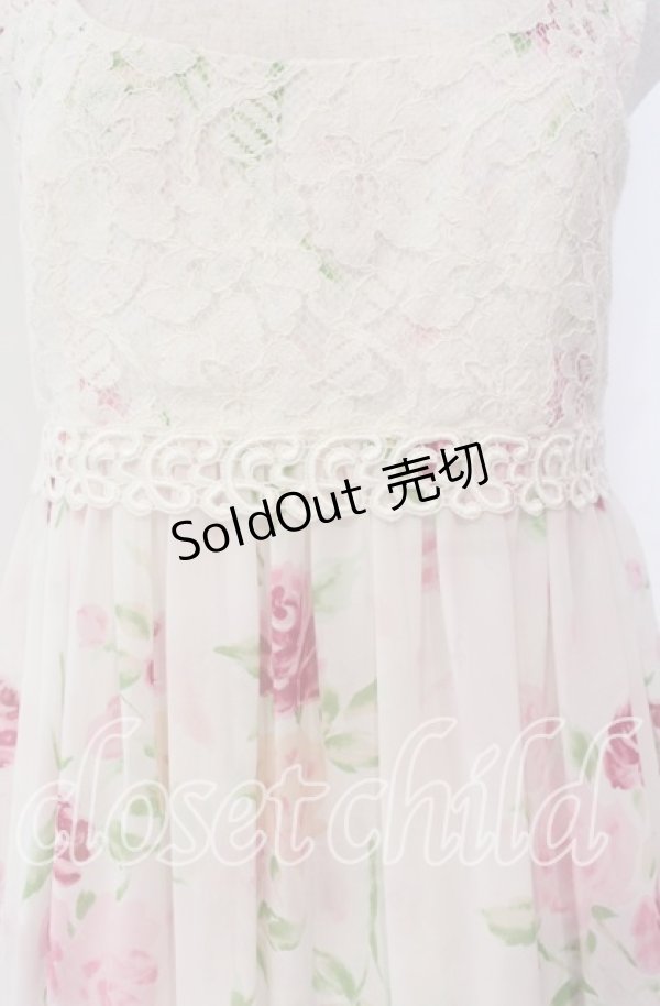 画像2: JESUS DIAMANTE / 新ドールワンピース 40 ぼかし薔薇 ピンク O-25-11-08-009-JE-OP-IG-OS (2)