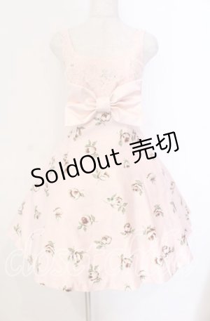 画像: JESUS DIAMANTE / BIGリボンドールワンピース 38 バルドー薔薇 ピンク O-25-11-08-002-JE-OP-IG-OS