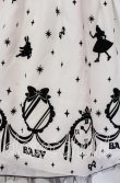 画像3: BABY,THE STARS SHINE BRIGHT / Alice and the Looking Glass of Time柄 ジャンパースカート  シロ×クロ O-25-11-08-012-BA-OP-IG-OS (3)