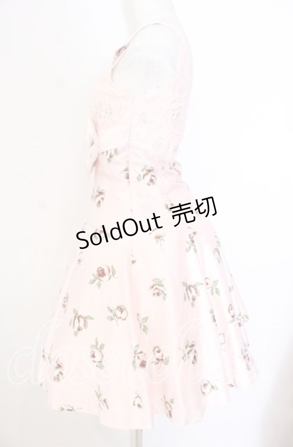 画像3: JESUS DIAMANTE / BIGリボンドールワンピース 38 バルドー薔薇 ピンク O-25-11-08-002-JE-OP-IG-OS (3)