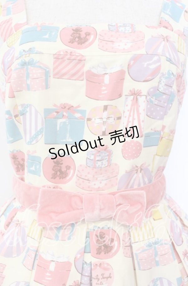 画像2: Emily Temple cute / プレゼントBOXノースリーブワンピース  アイボリー O-25-11-08-016-ET-OP-IG-OS (2)