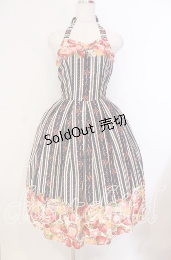 画像1: Innocent World / ストロベリージャムジャンパースカート M（108cm丈） ネイビー O-25-11-08-017-IW-OP-IG-OS (1)