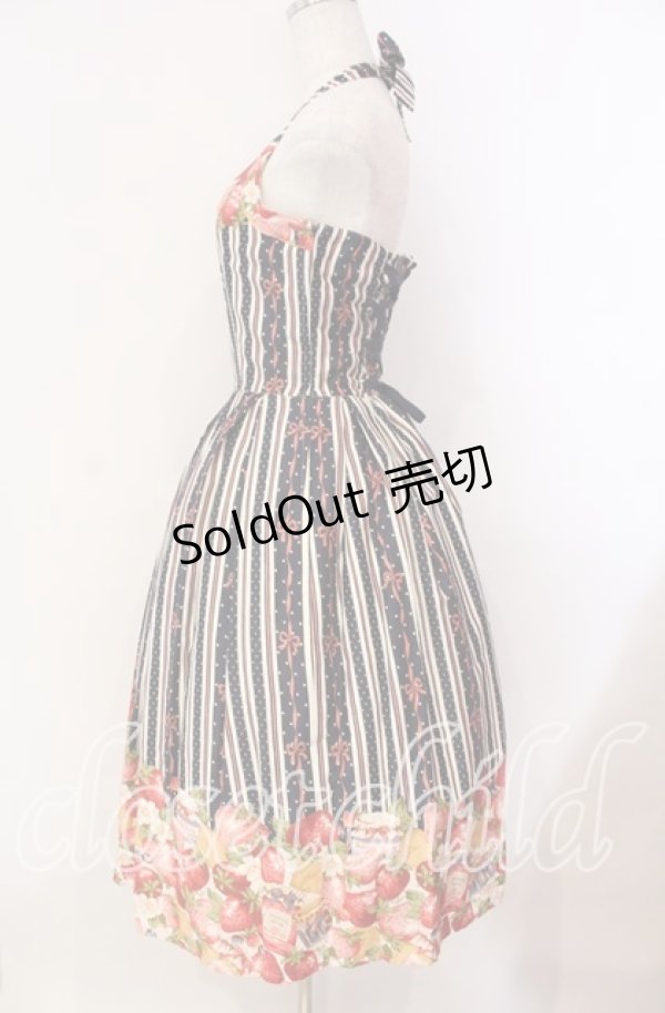 画像4: Innocent World / ストロベリージャムジャンパースカート M（108cm丈） ネイビー O-25-11-08-017-IW-OP-IG-OS (4)