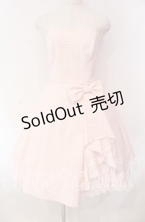 画像: JESUS DIAMANTE / ギンガムダンスベアワンピース 38 ピンク O-25-11-08-020-JE-OP-IG-OS