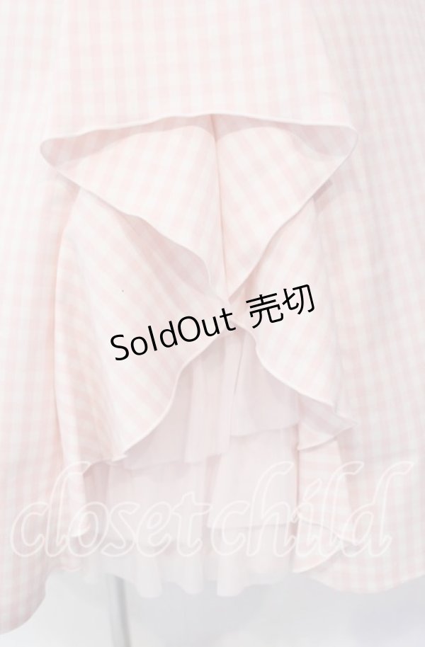 画像2: JESUS DIAMANTE / ギンガムダンスベアワンピース 38 ピンク O-25-11-08-020-JE-OP-IG-OS (2)