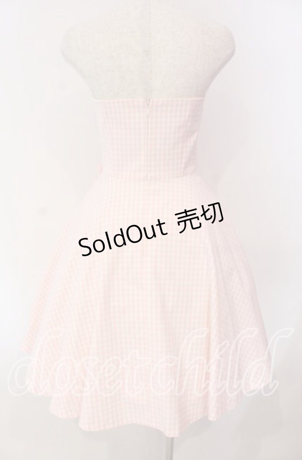 画像4: JESUS DIAMANTE / ギンガムダンスベアワンピース 38 ピンク O-25-11-08-020-JE-OP-IG-OS (4)