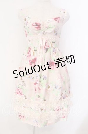 画像: JESUS DIAMANTE / シシリアワンピース 38 トリアノン薔薇 ピンク O-25-11-08-022-JE-OP-IG-OS