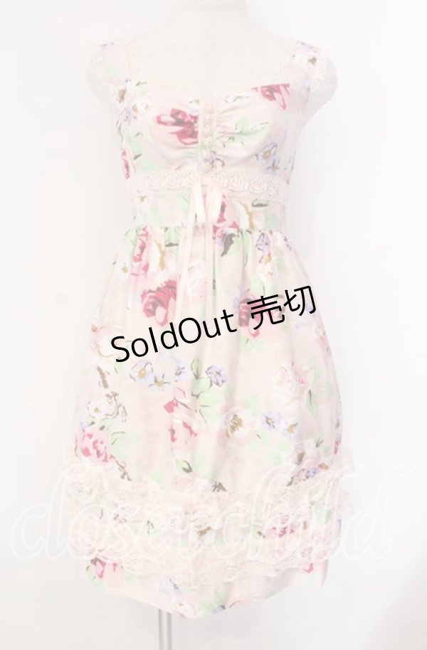 画像1: JESUS DIAMANTE / シシリアワンピース 38 トリアノン薔薇 ピンク O-25-11-08-022-JE-OP-IG-OS (1)