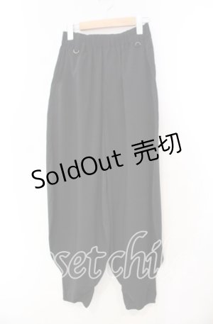 画像: Deorart / バルーンシルエット・ランタンパンツ  ブラック O-25-11-10-037-PU-PA-IG-OS