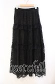 画像1: DARK IN LOVE / Gothic ruffle lace long skirt スカート F ブラック O-25-11-10-038-PU-SK-IG-OS (1)