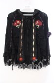 画像1: Ozz oneste / 椿刺繍涼風ケープ  ブラック O-25-11-10-045-OO-TO-IG-OS (1)