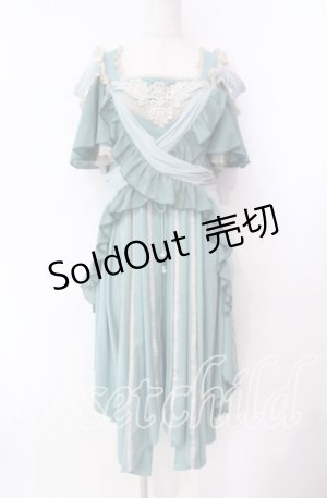 画像: OZZ ANGELO / イレギュラーヘムワンピース  ミント O-25-11-10-046-OO-OP-IG-OS