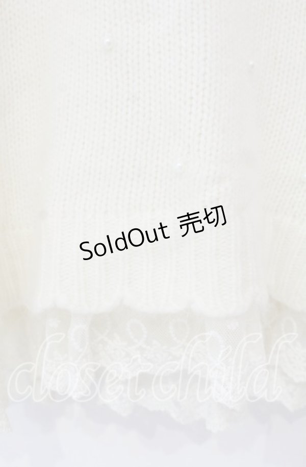 画像2: LIZ LISA / アンゴラ混パール配色ニット  アイボリー O-25-11-10-047-LO-TO-IG-OS (2)