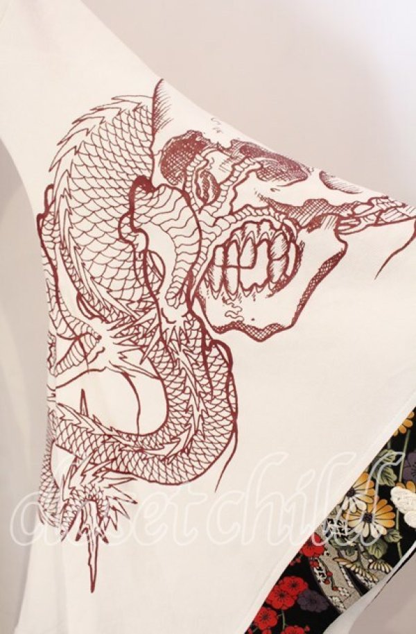 画像3: Qutie Frash / サイドレースアップ着物カーデ  ホワイト O-25-11-10-048-QU-TO-IG-OS (3)