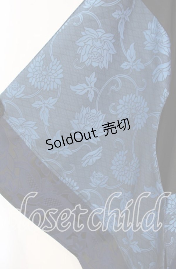 画像3: Qutie Frash / 着物チャイナチュニック  ブルー O-25-11-10-055-QU-TO-IG-OS (3)