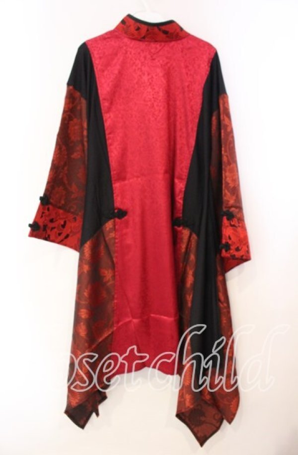 画像4: Qutie Frash / 着物チャイナチュニック  レッド O-25-11-10-056-QU-TO-IG-OS (4)