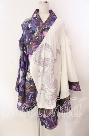 画像: Qutie Frash / 肩あきカーディガン  パープル O-25-11-10-058-QU-JA-IG-OS