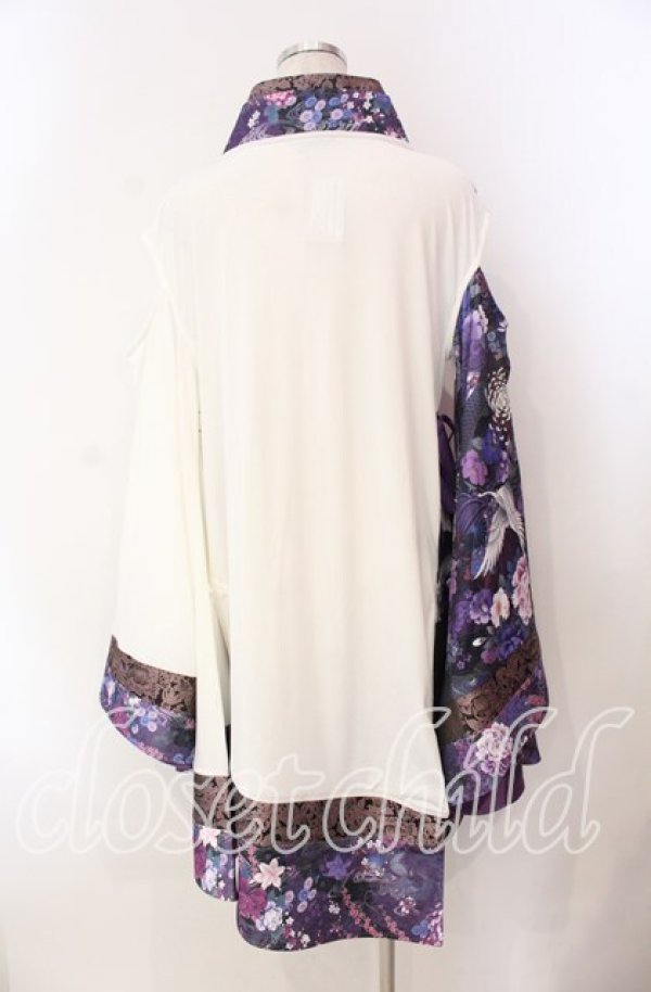 画像4: Qutie Frash / 肩あきカーディガン  パープル O-25-11-10-058-QU-JA-IG-OS (4)