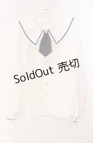 画像: Amavel / 2025年福袋 ブラウス  オフ×ネイビー O-25-11-10-063-CA-BL-IG-OS