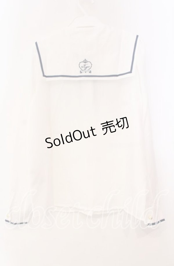 画像3: Amavel / 2025年福袋 ブラウス  オフ×ネイビー O-25-11-10-063-CA-BL-IG-OS (3)