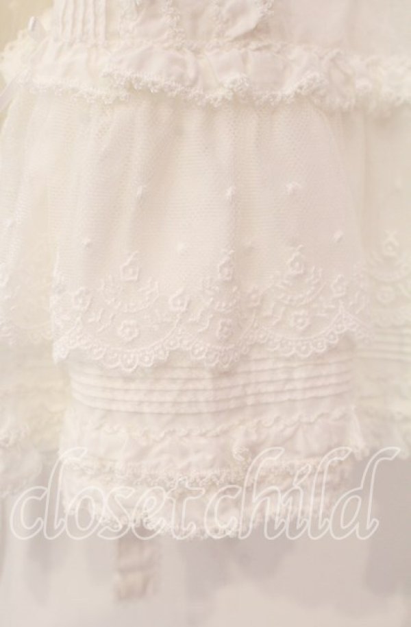 画像3: PINK HOUSE / ローズレース使いローンフリルブラウス  シロ O-25-11-10-064-LO-BL-IG-OS (3)