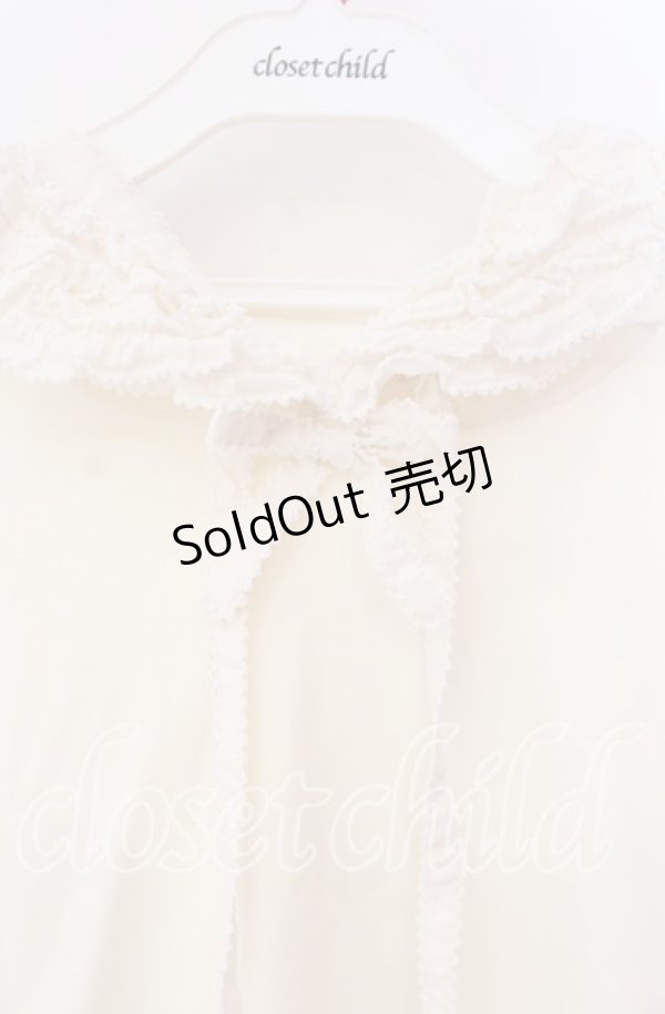 画像2: PINK HOUSE / ローンフリルフード付きカットソー  オフ O-25-11-10-065-LO-TO-IG-OS (2)