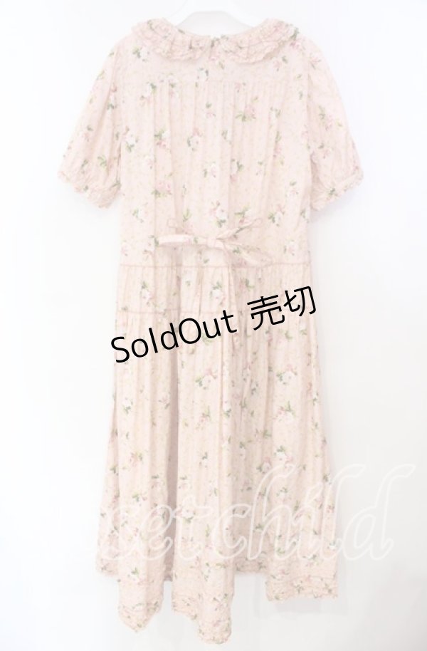 画像3: PINK HOUSE / ブロッサムローズプリントワンピース  ピンク O-25-11-10-066-LO-OP-IG-OS (3)