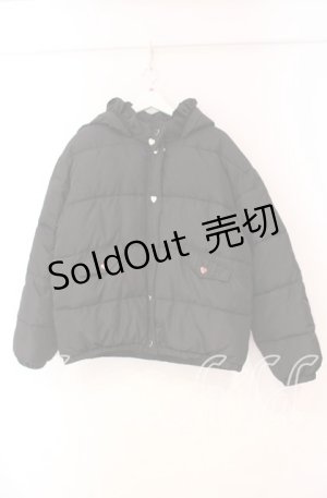 画像: DearMyLove / 選べるデザイン中綿ハートブルゾン LL〜3L クロ O-25-11-10-068-EL-CO-OW-OS