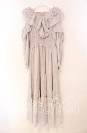 画像: An MILLE / フリルショルダーカットワンピース  ピンク O-25-11-10-069-EL-OP-OW-OS