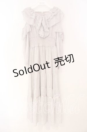 画像: An MILLE / フリルショルダーカットワンピース  ピンク O-25-11-10-069-EL-OP-OW-OS