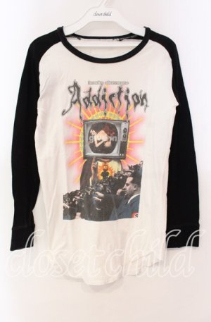 画像: STIGMATA / Addictuonプリントラグラン XS ホワイト×ブラック O-25-11-10-071-GO-TO-OW-OS