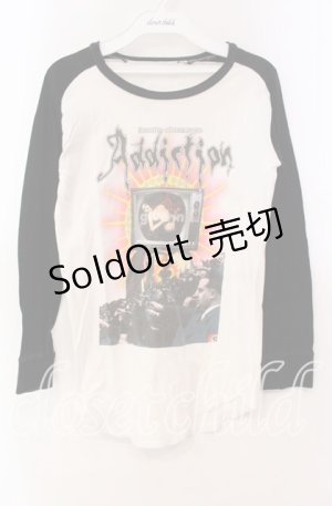 画像: STIGMATA / Addictuonプリントラグラン XS ホワイト×ブラック O-25-11-10-071-GO-TO-OW-OS