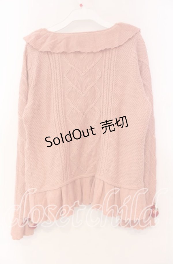 画像4: PINK HOUSE / メリーストロベリーモチーフ使いカーディガン  ストロベリー O-25-11-10-074-LO-TO-OW-OS (4)