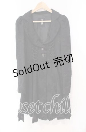 画像: BPN / ローズジャガードロングジャケット Ｍ ブラック O-25-11-10-078-GO-CO-IG-OS