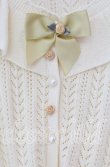 画像2: axes femme kawaii / プチローズニットカーデ  アイボリー O-25-11-10-080-AX-TO-IG-OS (2)