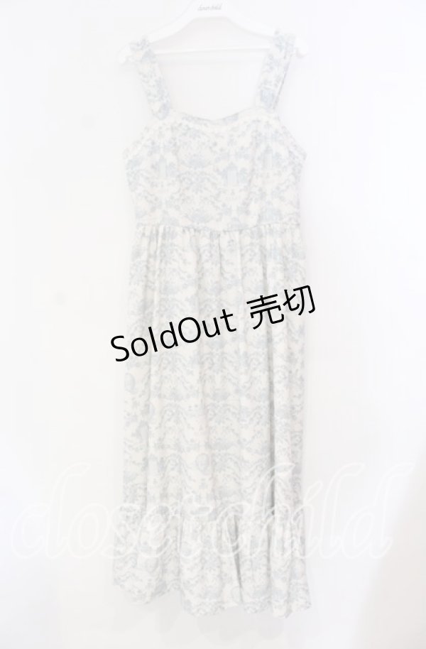 画像1: m petit by misako / MSKトワルドジュイジャンパースカート Ｍ オフ×サックス系 O-25-11-10-081-LO-SK-IG-OS (1)