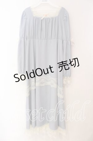 画像: FLC / レースワンピース（星名桜子） Ｍ サックス O-25-11-10-083-LO-OP-IG-ZT1117M