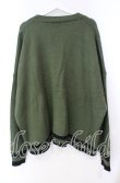 画像3: NieR Clothing / 抹茶ラテ フード付き KNIT CARDIGAN【刺繍DESIGN】カーディガン  グリーン O-25-11-10-090-PU-TO-IG-OS (3)