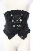 画像1: Sheglit / "Sirenetta"パールコルセット M ブラック O-25-11-10-015-EL-TO-OW-OS (1)