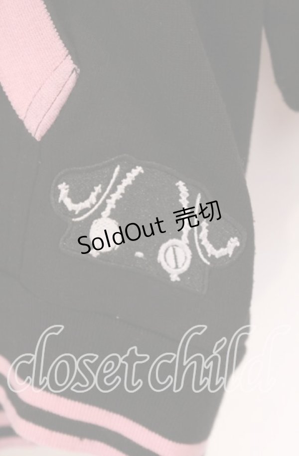 画像2: NieR Clothing / 耳付きDOUBLE ZIP PARKA 【内側防寒仕様】ちゃむちゃむver. パーカー  ブラック×ピンク O-25-11-10-093-PU-TO-IG-OS (2)