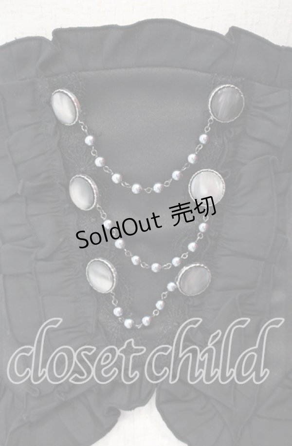 画像2: Sheglit / "Sirenetta"パールコルセット M ブラック O-25-11-10-015-EL-TO-OW-OS (2)