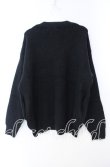 画像4: NieR Clothing / 刺繍入りニットカーディガン  ブラック O-25-11-10-099-PU-TO-IG-ZT318 (4)