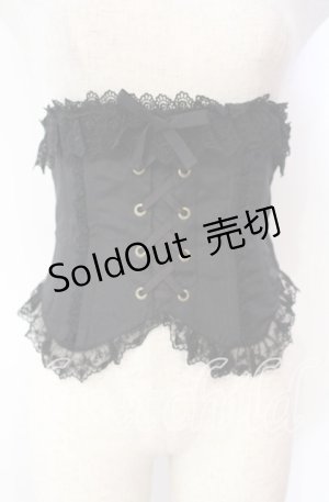 画像: Innocent World / ボーン入りコルセット L クロ O-25-11-10-016-IW-TO-IG-OS