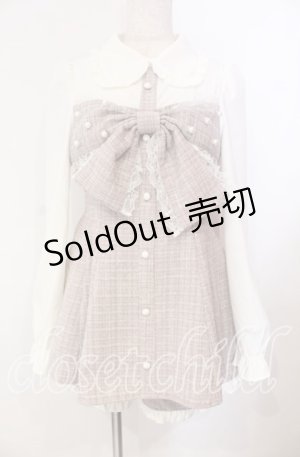 画像: Ank Rouge / キラキラツイードリボンセットアップ M ピンク O-25-11-10-017-CA-OP-OW-OS