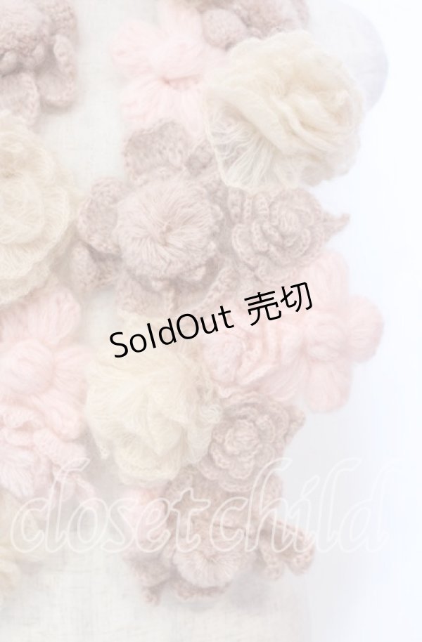 画像2: PINK HOUSE / グラデーションフラワーモチーフモヘアストール  ピンク O-25-11-10-002-LO-ZA-IG-OS (2)