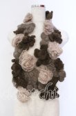 画像1: PINK HOUSE / グラデーションフラワーモチーフモヘアストール  ブラウン O-25-11-10-003-LO-ZA-IG-OS (1)
