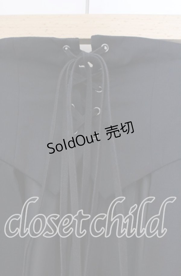 画像2: ATELIER BOZ / ヘクトルロングオーバースカート  ブラック O-25-11-10-021-EL-SK-OW-OS (2)